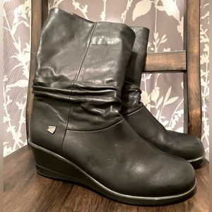 Keen Wedge MidCalf Winter Boot Black Leather size 10 like new